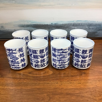 Japanese Tea Cups (set of 8)