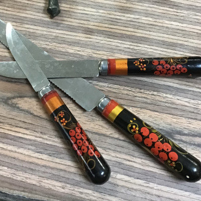 Vintage Russian Knife Set (3 pieces)