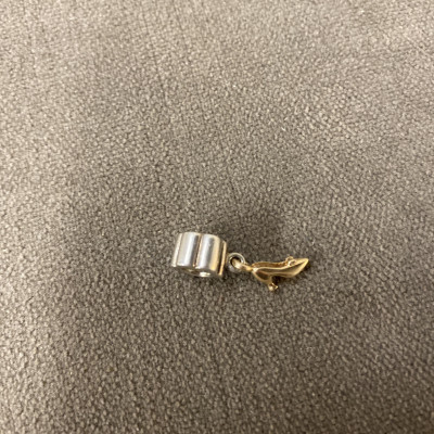 925 Silver Pandora Charm – Gold Shoe Dangle