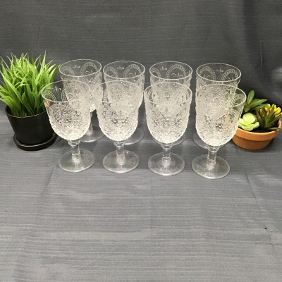 Set of 8 Acrylic Wine Goblets