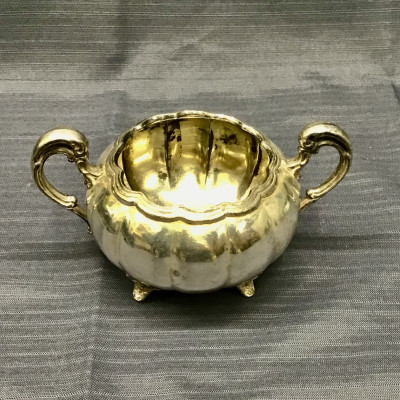 Silverplate Victorian Ornate Sugar Bowl