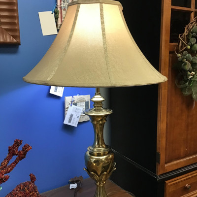 Tri-Light Brass Lamp- 33.5″h