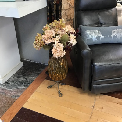 Floor Planter with Flowers