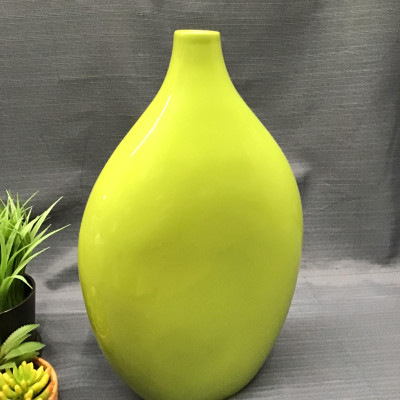 Lime Green Ceramic Vase
