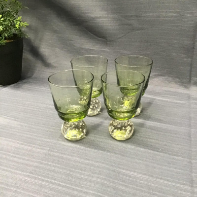 Serax Green Eternal Snow 4″ Glasses (set of 4+1)