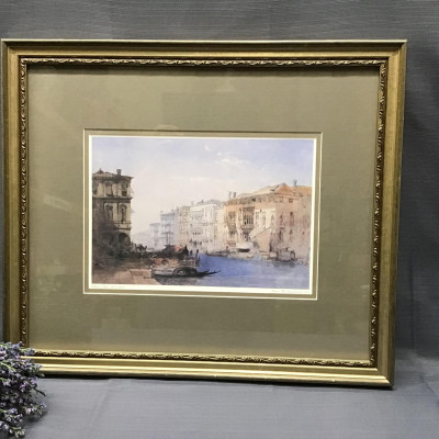 Art Print  “Venice, The Grand Canal 1854”