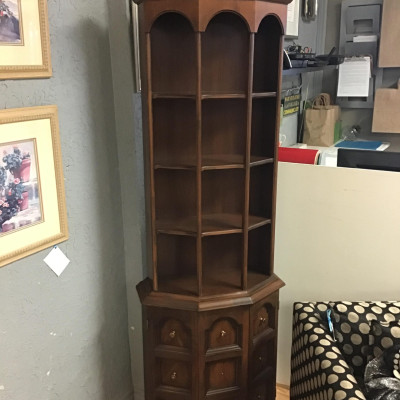 Dark Wood Curio Cabinet