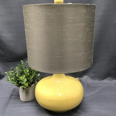 Sm. Yellow Ceramic Lamp