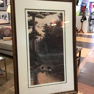 ‘Loons On The Water’ Framed Art