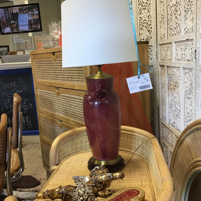 Remington Table Lamp – Burgundy