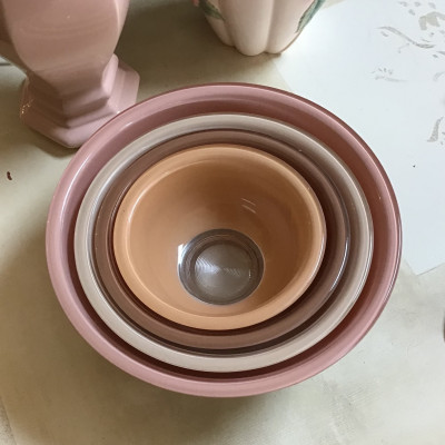 Vintage PYREX ‘Autumn Rainbow’ Set of 4 Mixing Bowls