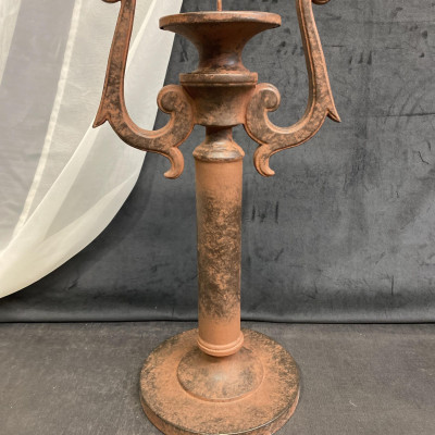 Tall Metal Candleholder – Rustic