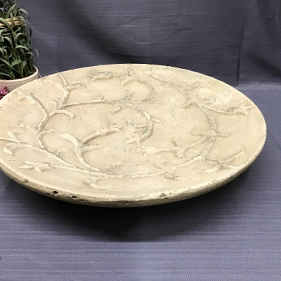 Lg. Distressed Grey Clay Platter