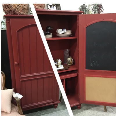 Red Armoire Desk