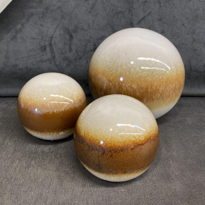 Set of 3 Urban Barn Pottery Balls