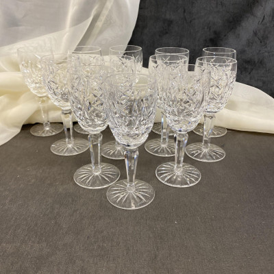 Waterford SET 12 Sherry Glasses