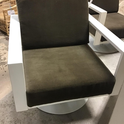Metal Swivel Arm Chair