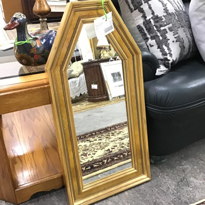 Gold Framed A-Symmetrical Mirror