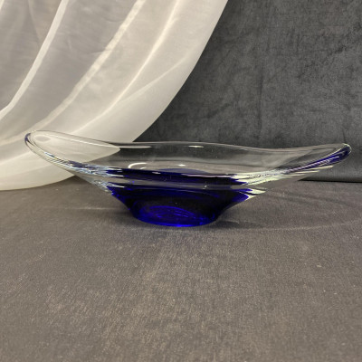 Art Glass Dish – Blue