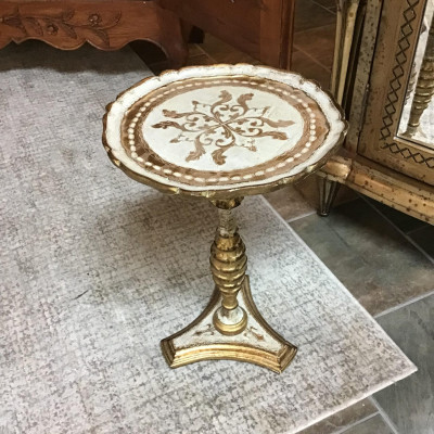 Vintage Florentine 14″ Side Table