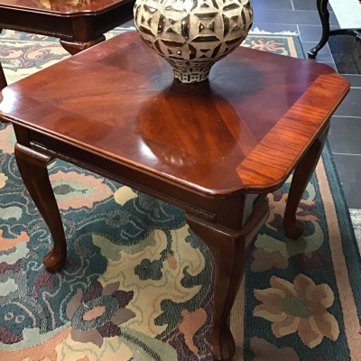Dark Wood Side Table   NEW PRICE $30.00