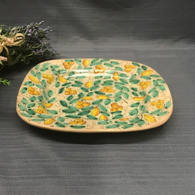Decorative “Orange Blossom” Clay Platter