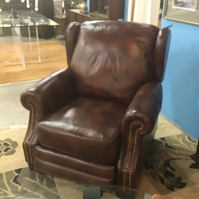 Multi-Tone Brown Leather Recliner