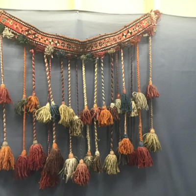 Multi-Coloured Wool Woven Boho Wall Hanging