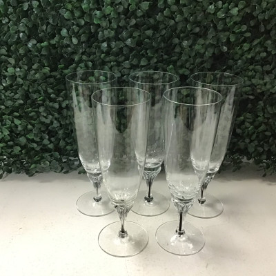 Belfor ‘Exquisite’ Crystal Fluted Champagne Glasses (5)