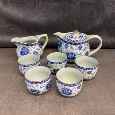 7PC Tea Set – Blue