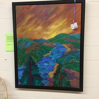 Framed Painting – Forest River