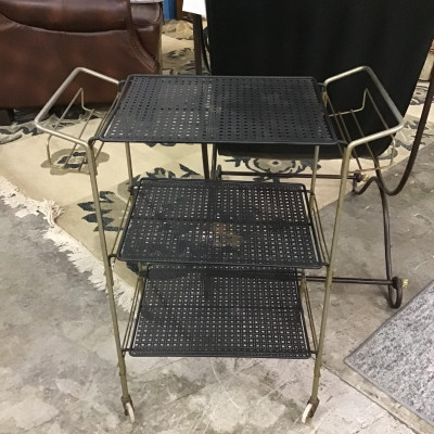 Vintage 60s Rolling Cart/Plant Stand