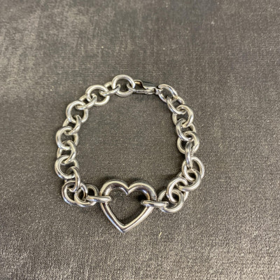 Sterling Silver Bracelet – Heart