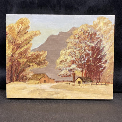Small Painting On Canvas – Farm