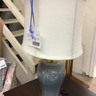 Pottery Table Lamp – Blue