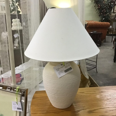 Off-White Ceramic Lamp