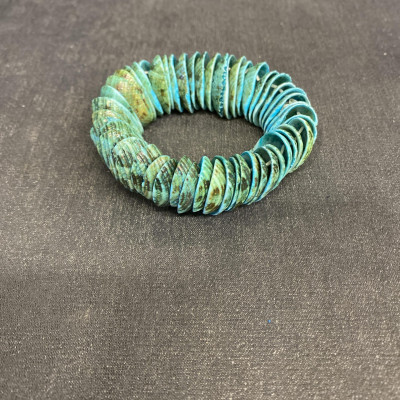 Stretch Bracelet – Blue Shells