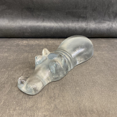 Boda Zoo Glass Figurine – Swimming Hippo