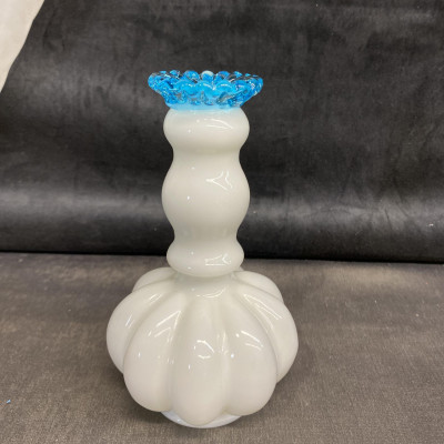 Fenton Glass Vase – Aqua Crest
