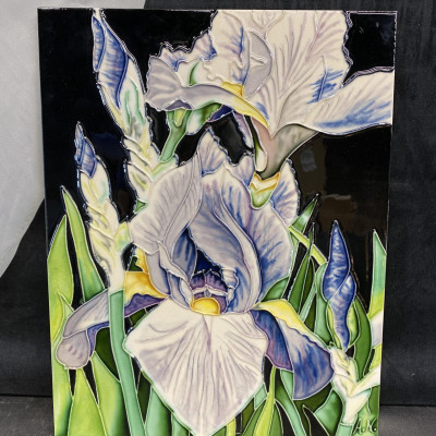 Ceramic Wall Decor – Irises