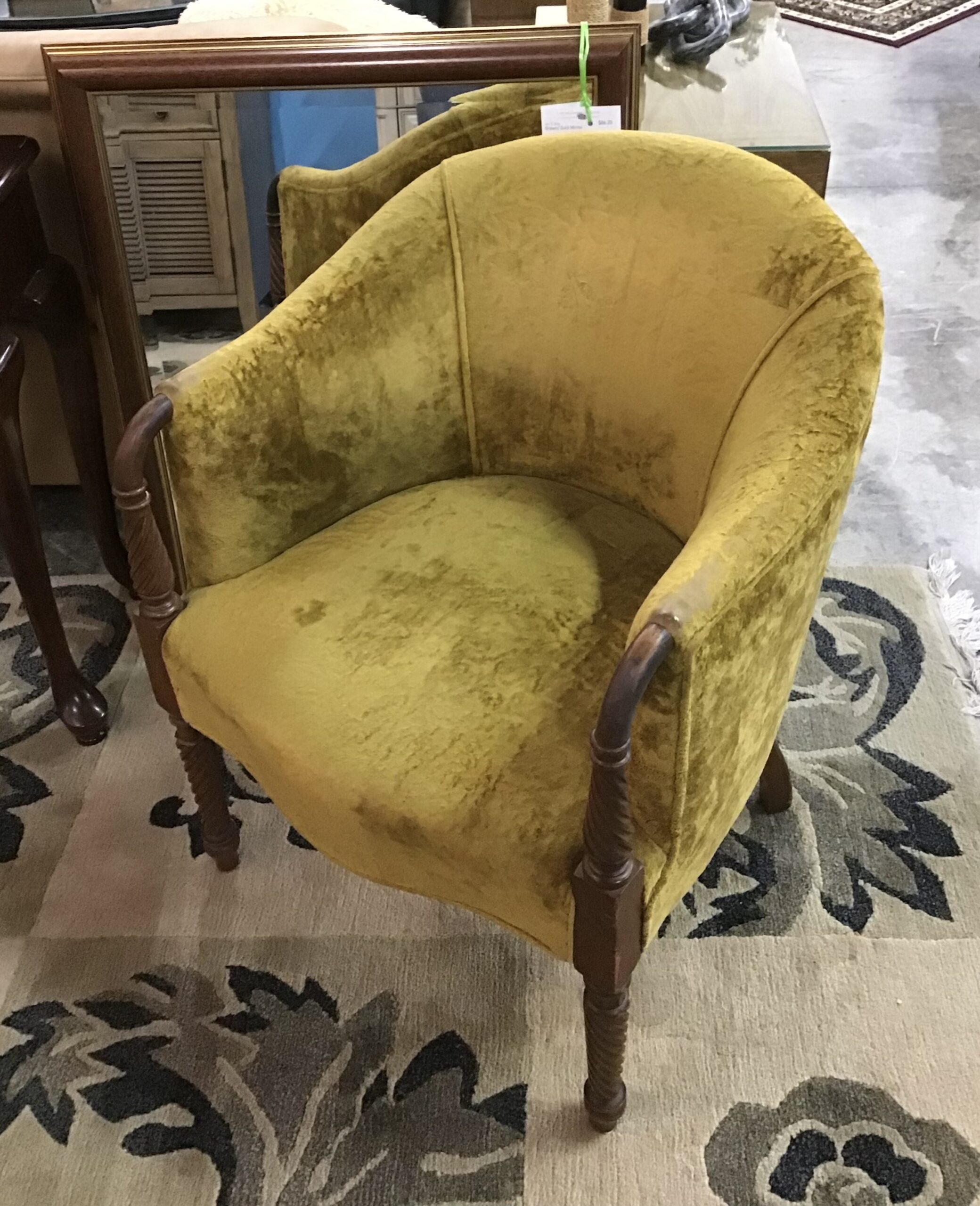 Vintage Harvest Gold Chair
