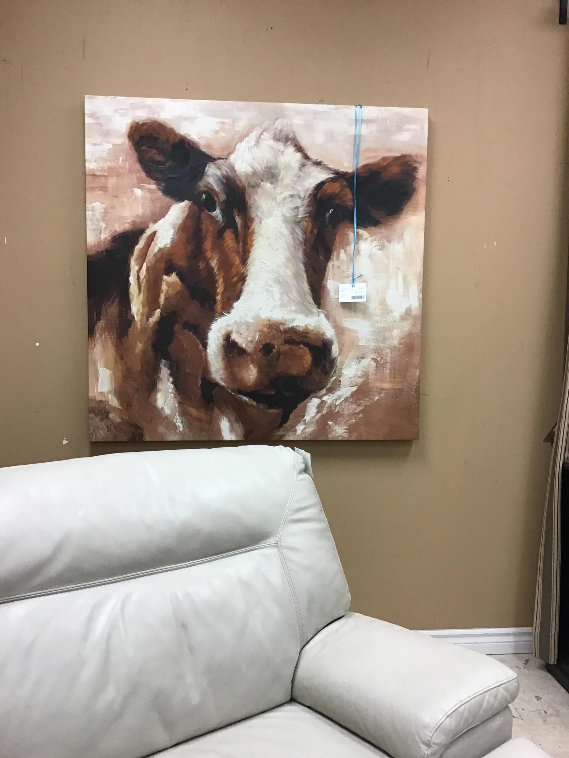 Canvas Art – Cow Face