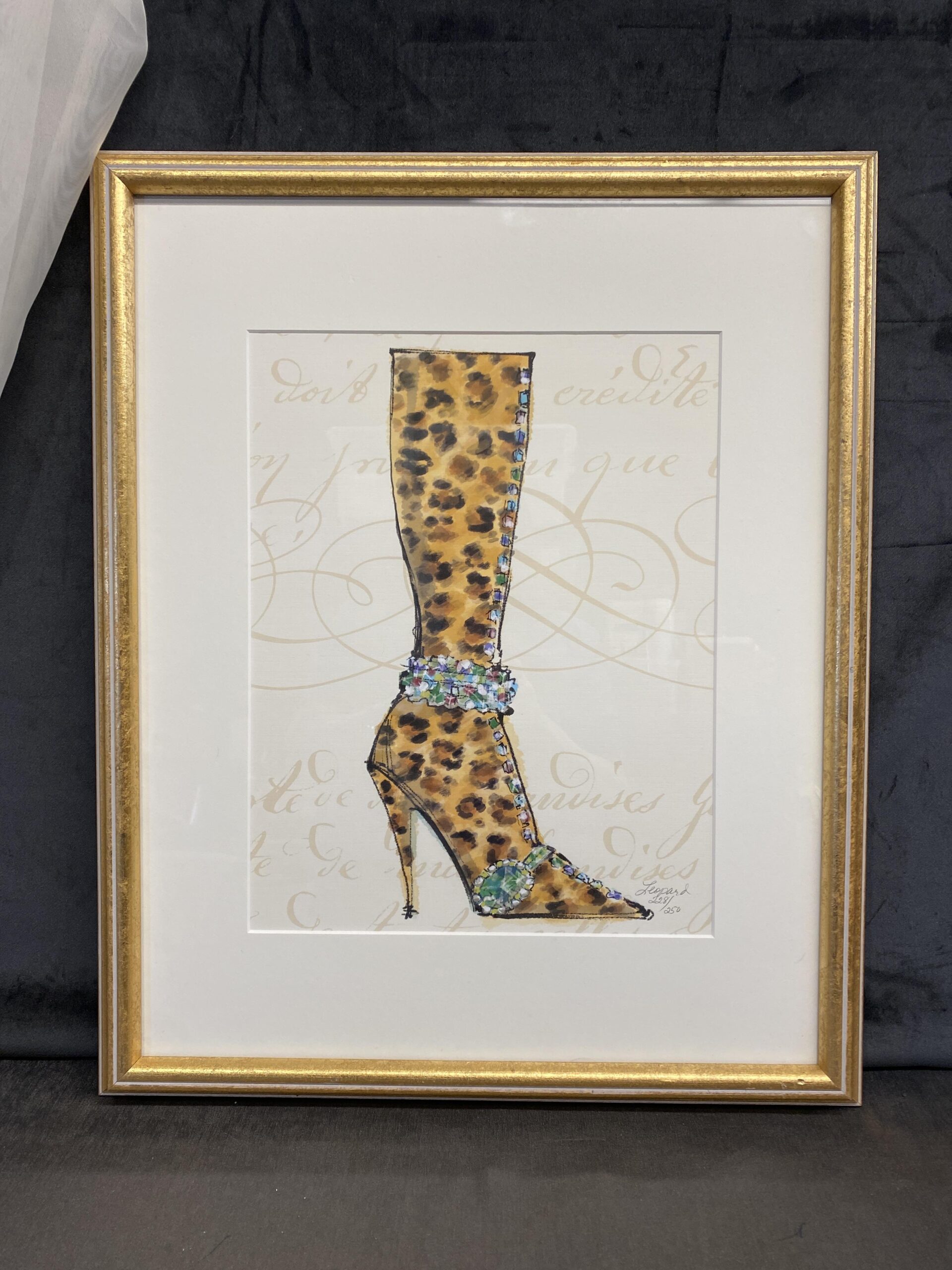 Framed Print – Leopard Boot