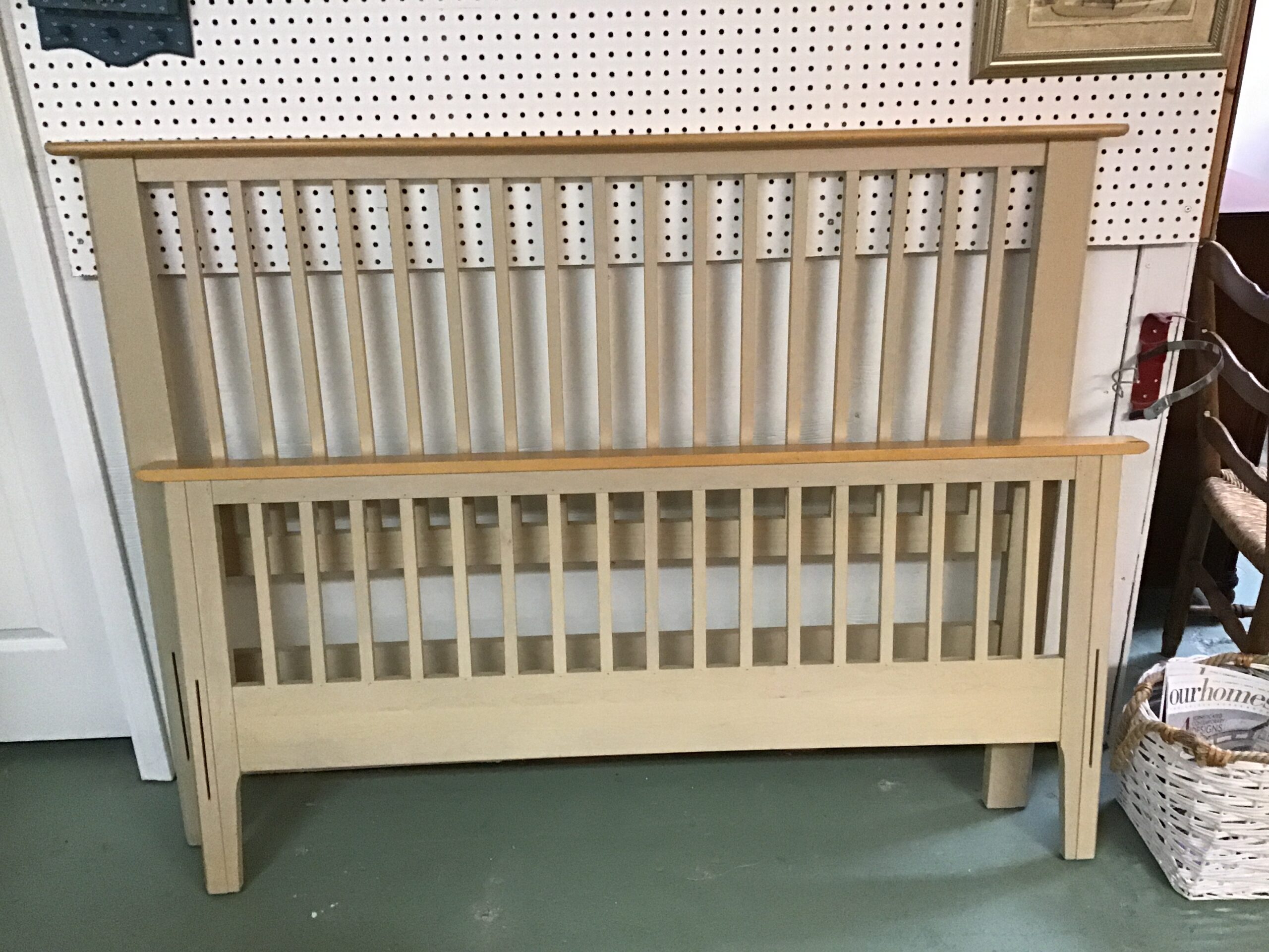Light Wood Double Bed Frame
