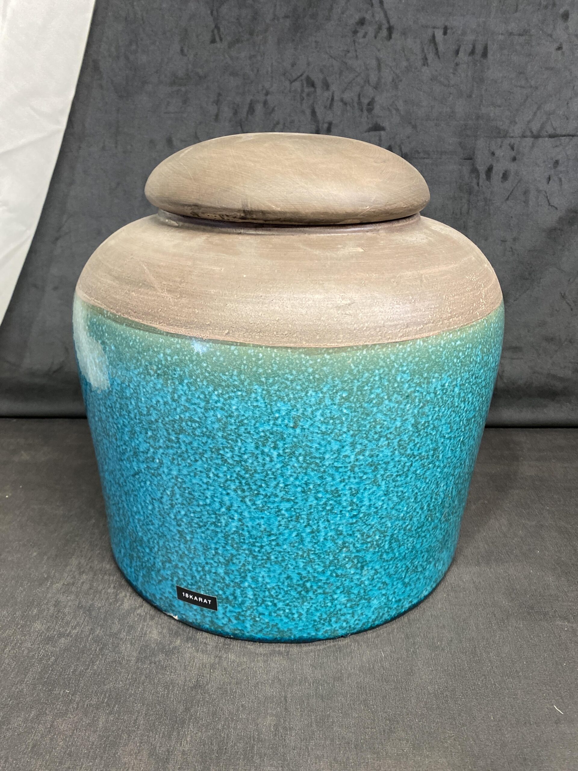 18 Karat Ceramic Lidded Jar