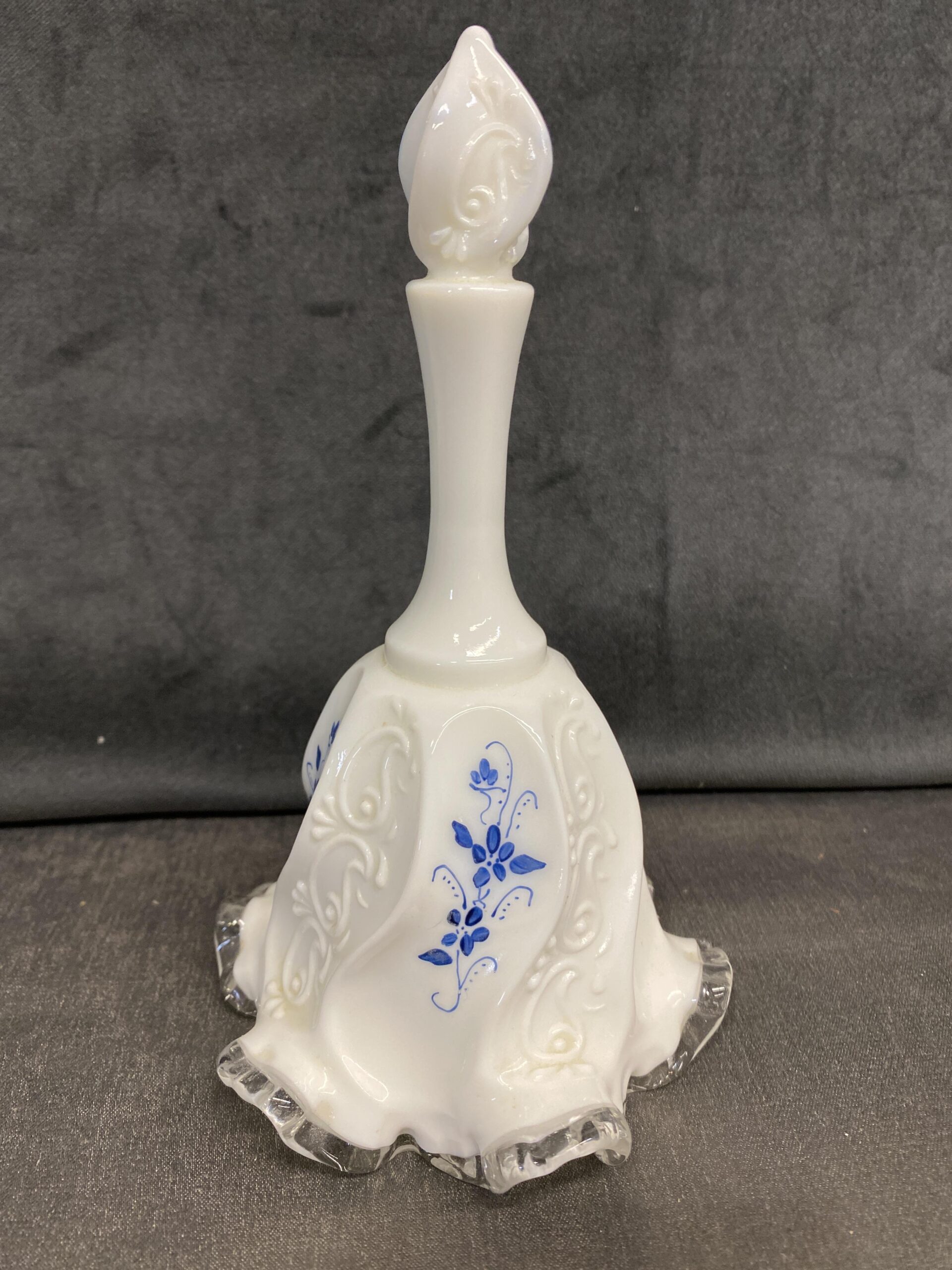 Fenton Silver Crest Bell – Hand Painted
