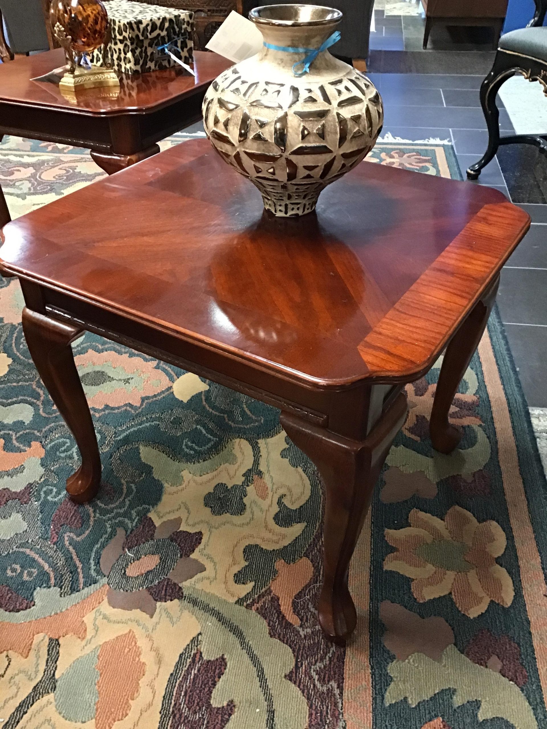 Dark Wood Side Table   NEW PRICE $30.00