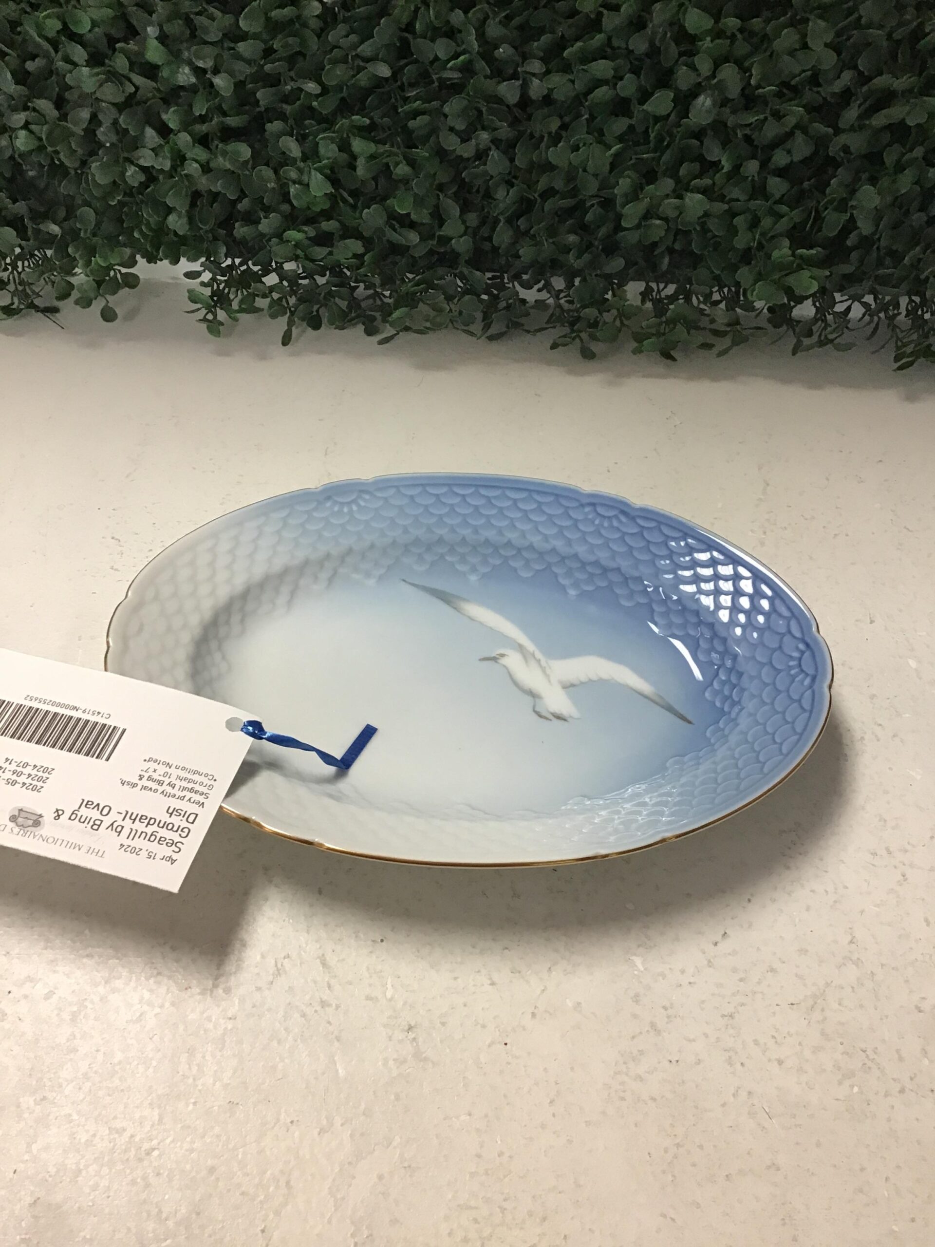 Seagull by Bing & Grondahl- Oval Dish