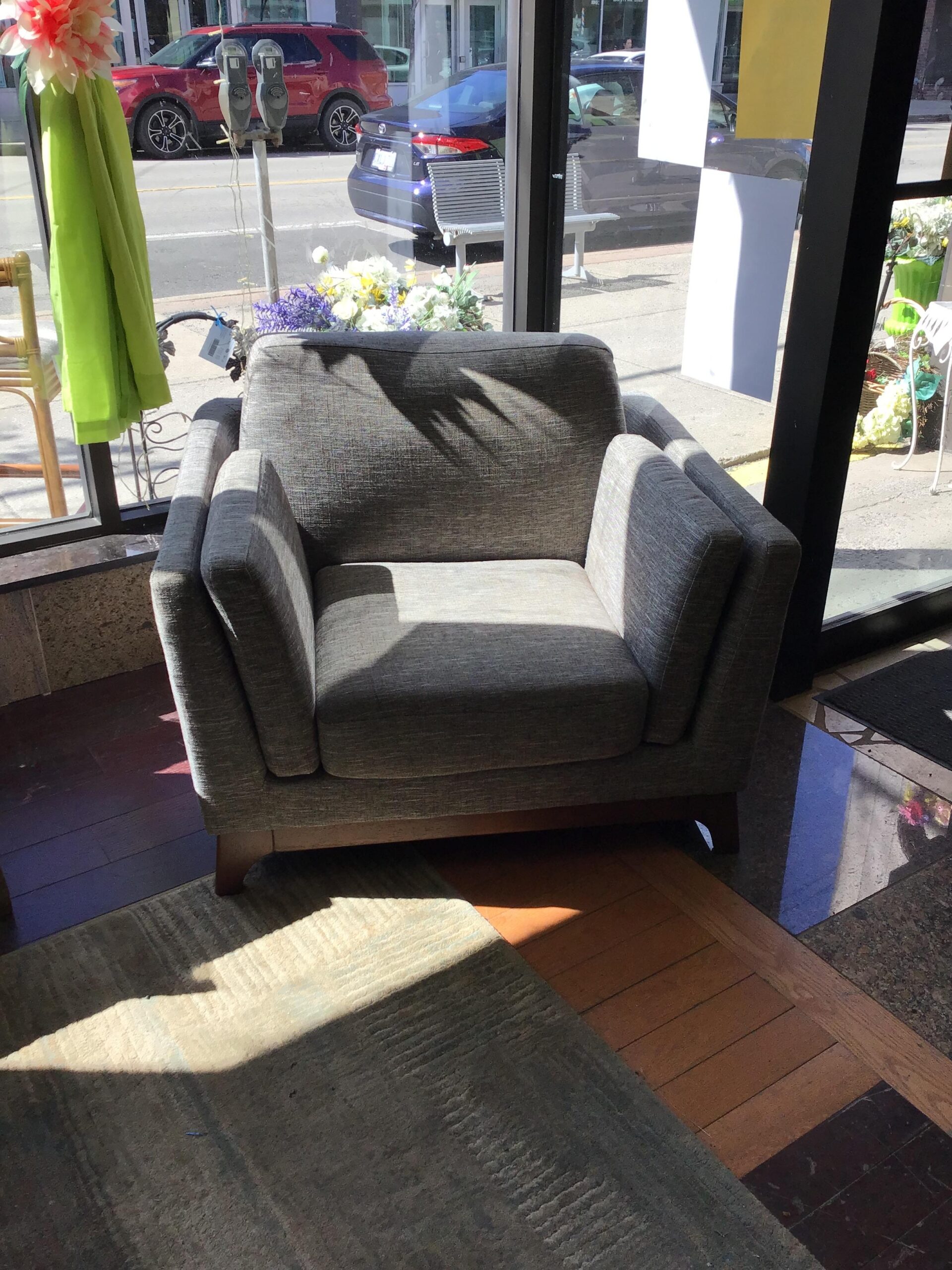 Ceni Volcanic Grey Armchair- Article Furniture