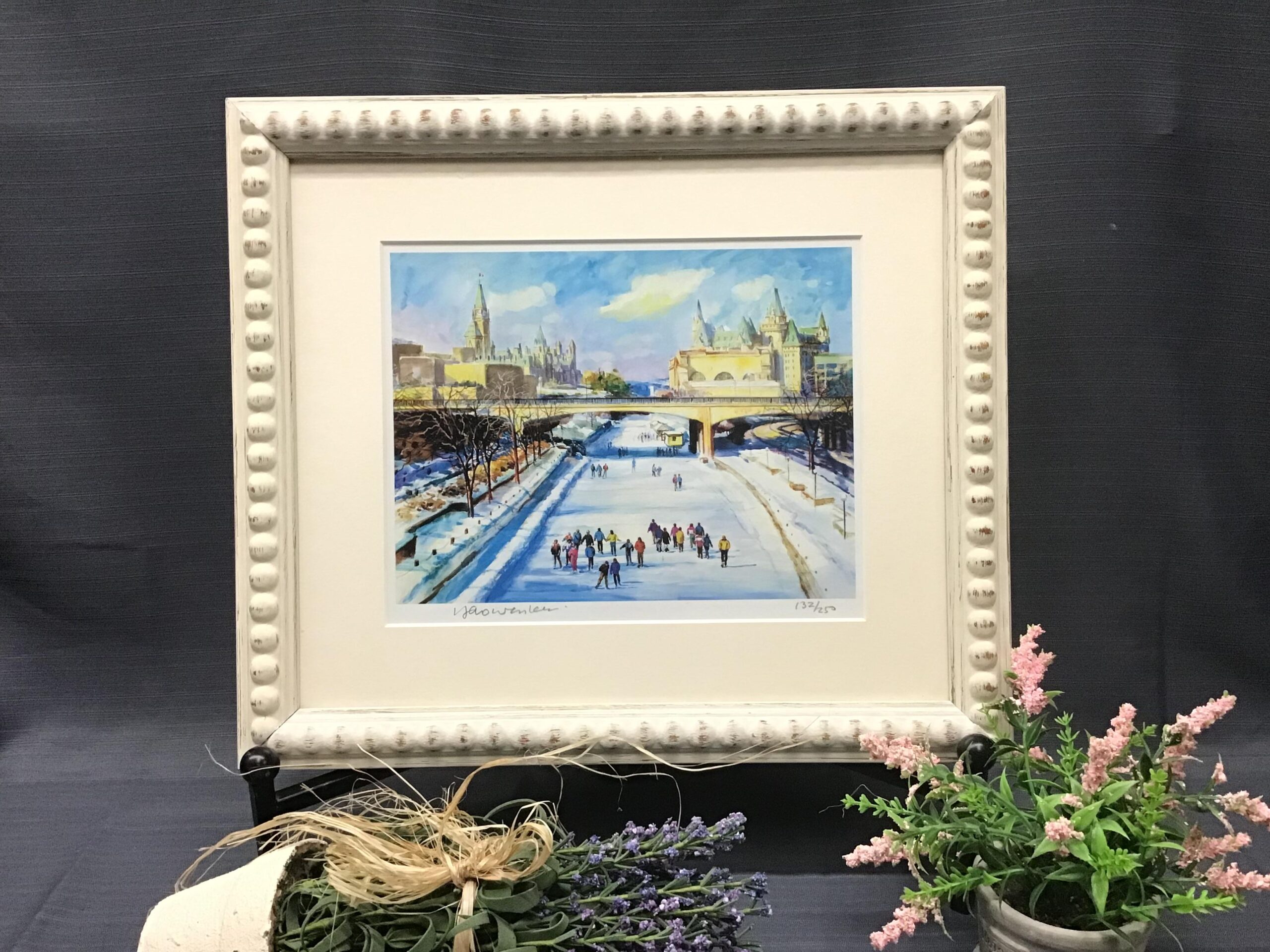 Art Print “Ice Skating on the Ottawa Canal”